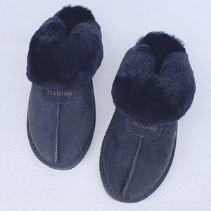 Noblag Purple Sheepskin Noblag Fur Slippers Shoes For Men & Women